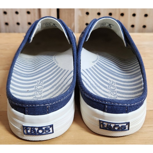 TAOS Women's EZ Soul Canvas Slip On Mule Sneaker Size 8 Comfort Cushion Summer - Picture 3 of 8